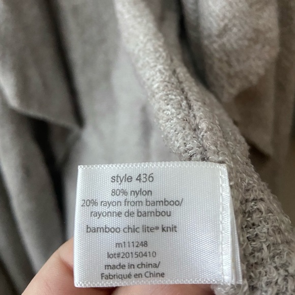 Barefoot Dream Bamboo Chic Lite Cardigan Gray Size L/XL EUC T789 - Picture 5 of 5